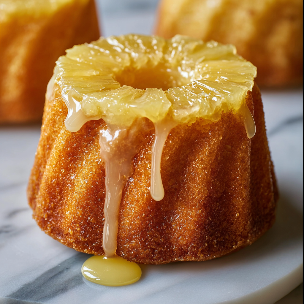 4-Step Easy Pineapple Cakes: The Tropical Bundt!