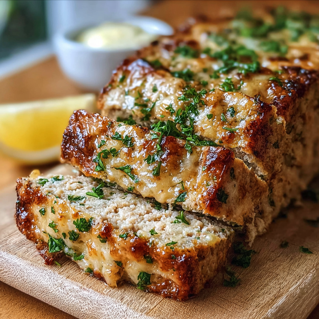 Best Garlic Parmesan Chicken Meatloaf