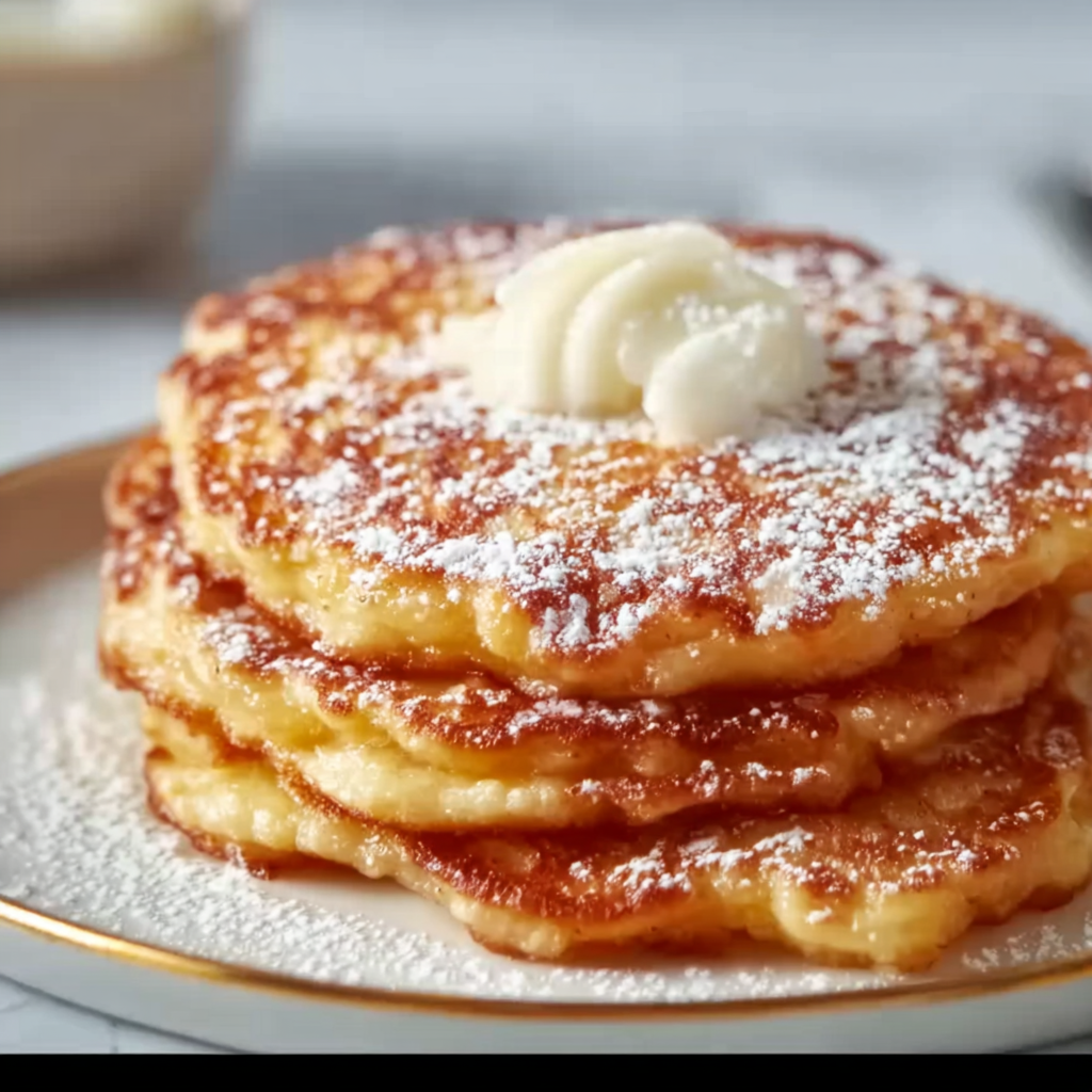 5-Ingredient Fluffy Apple Yogurt Pancakes