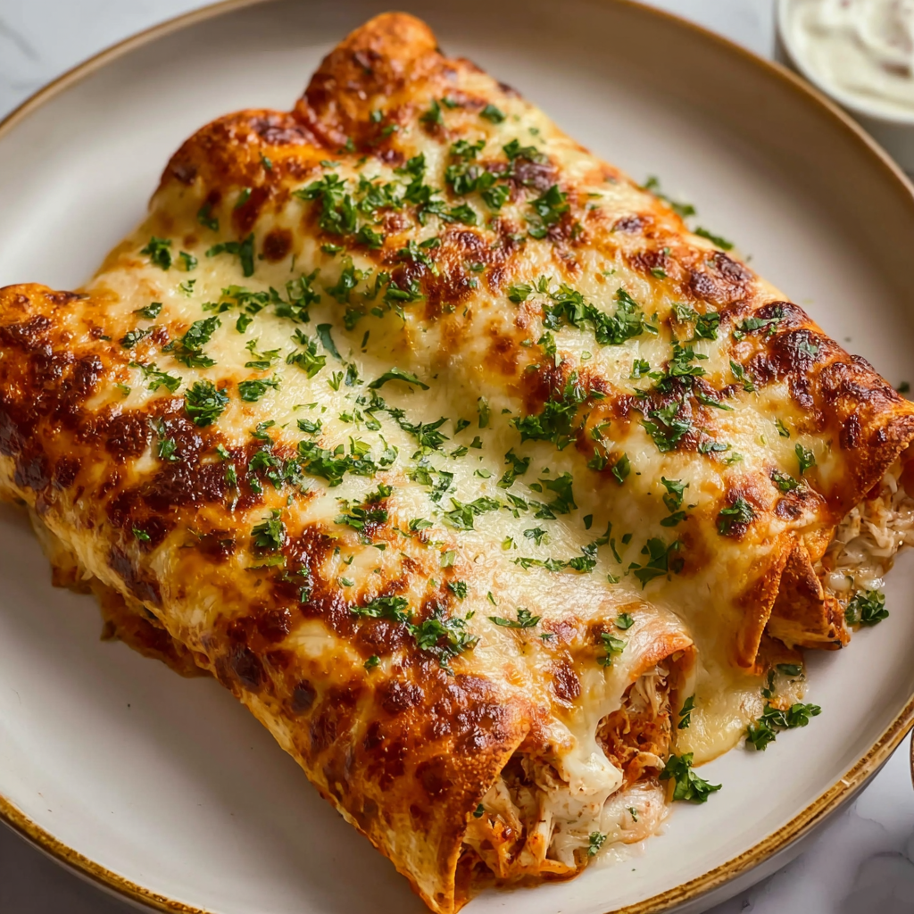 Perfect Healthy Chicken Enchiladas That Stay Together